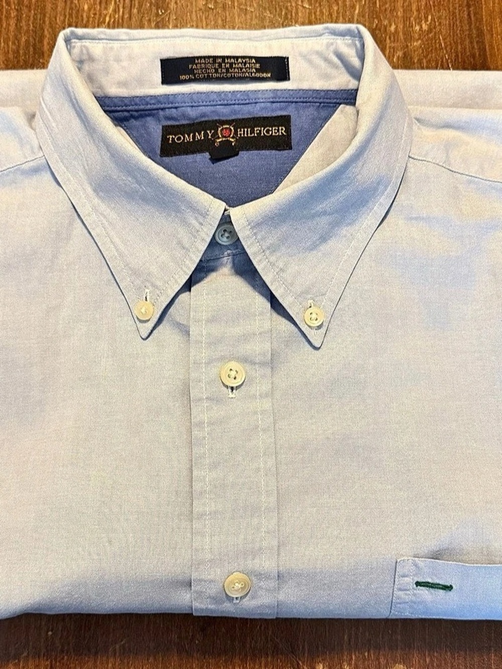 Tommy Hilfiger Golf Button Down Shirt in Blue XL Like New